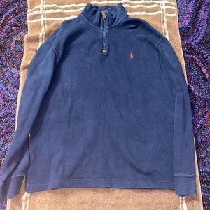Polo long sleeve zip up turtleneck